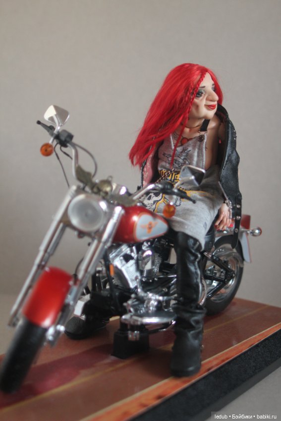 Бабуля - Байкерша — Авторские шарнирные куклы своими руками: лепка