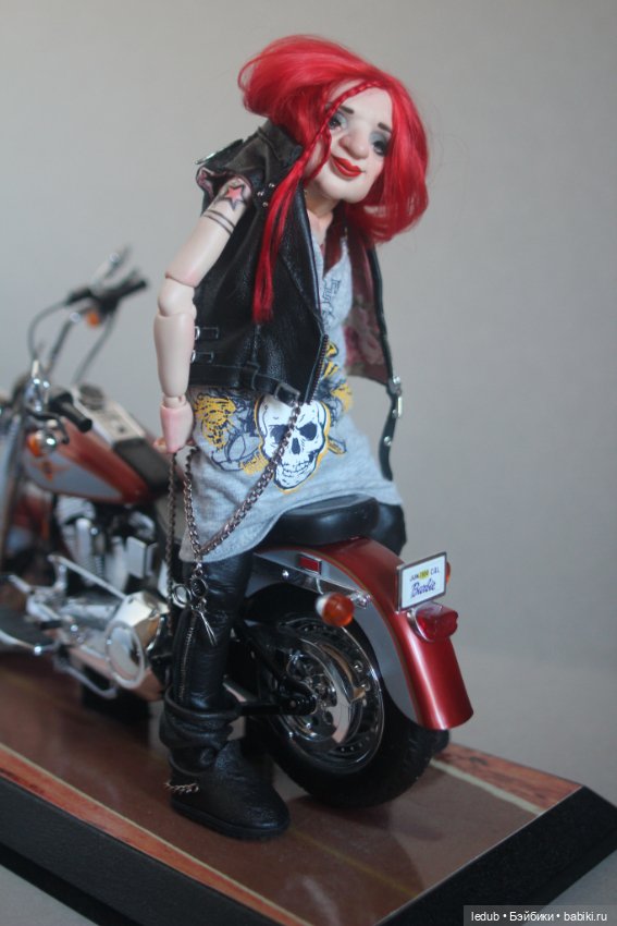 Бабуля - Байкерша — Авторские шарнирные куклы своими руками: лепка