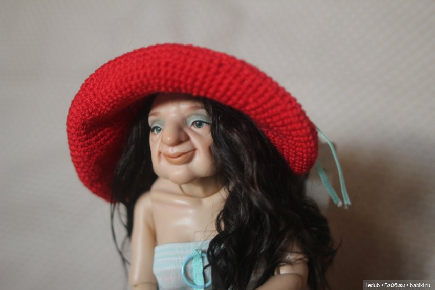 Бабуля-курортница — Авторские шарнирные куклы своими руками: лепка