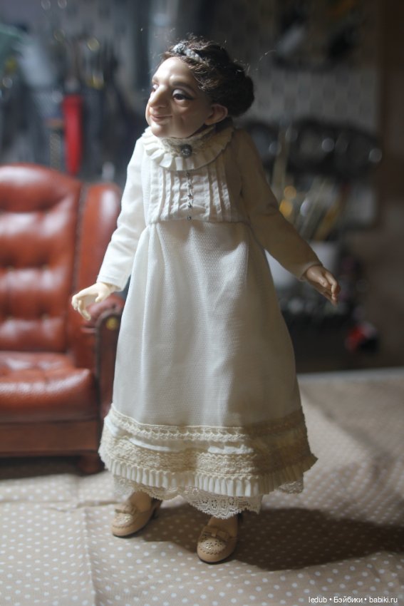 Бабуля Мэй-нежный цветок — Авторские шарнирные куклы своими руками: лепка (фото 4)