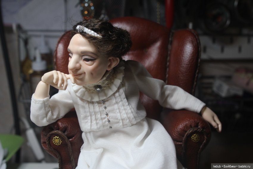 Бабуля Мэй-нежный цветок — Авторские шарнирные куклы своими руками: лепка (фото 6)