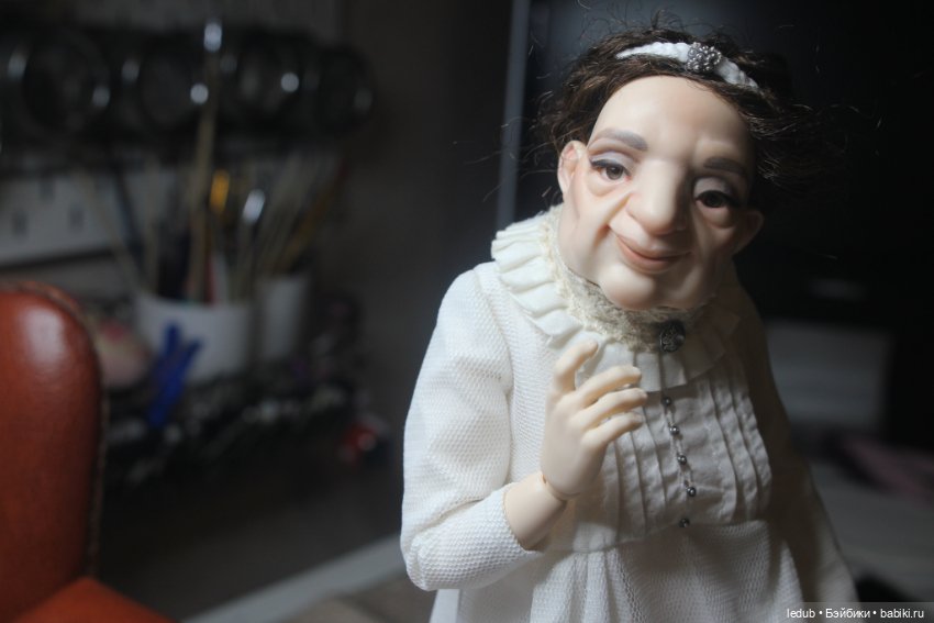 Бабуля Мэй-нежный цветок — Авторские шарнирные куклы своими руками: лепка (фото 3)