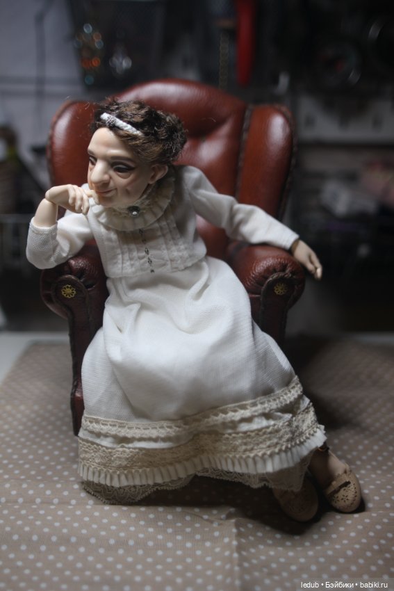 Бабуля Мэй-нежный цветок — Авторские шарнирные куклы своими руками: лепка (фото 5)