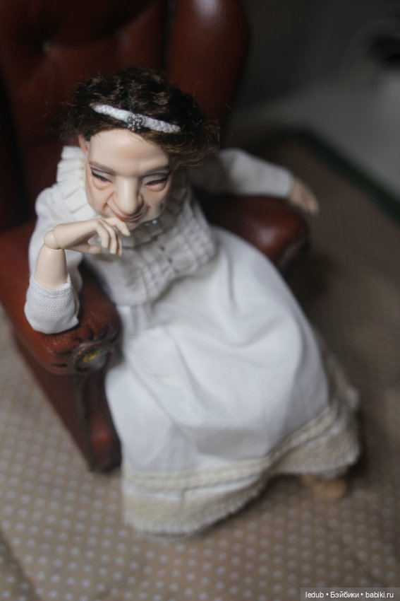 Бабуля Мэй-нежный цветок — Авторские шарнирные куклы своими руками: лепка (фото 7)