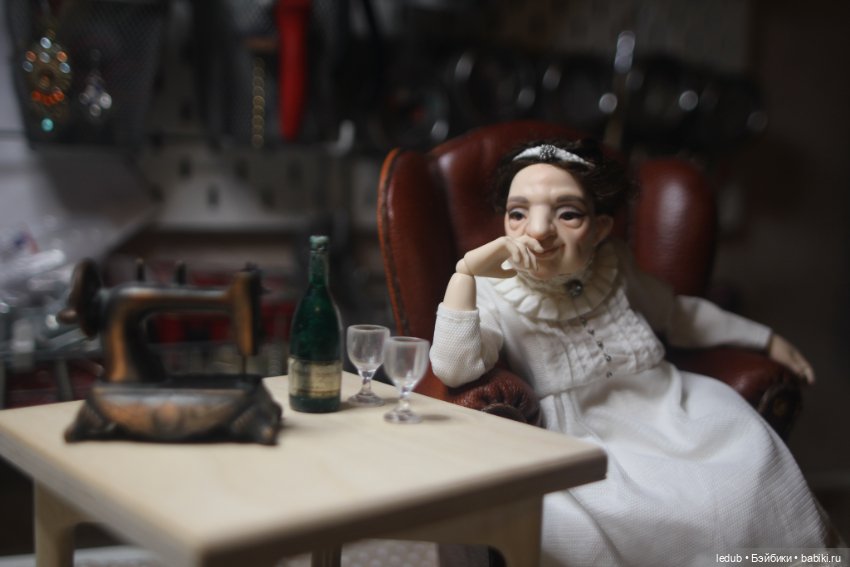 Бабуля Мэй-нежный цветок — Авторские шарнирные куклы своими руками: лепка (фото 10)