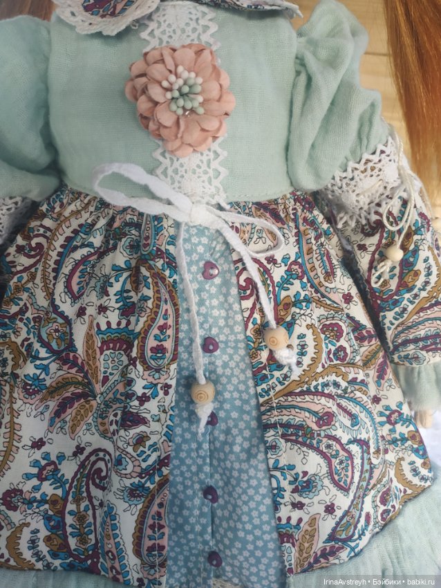 Авторская текстильная кукла Офелия (фото 3)