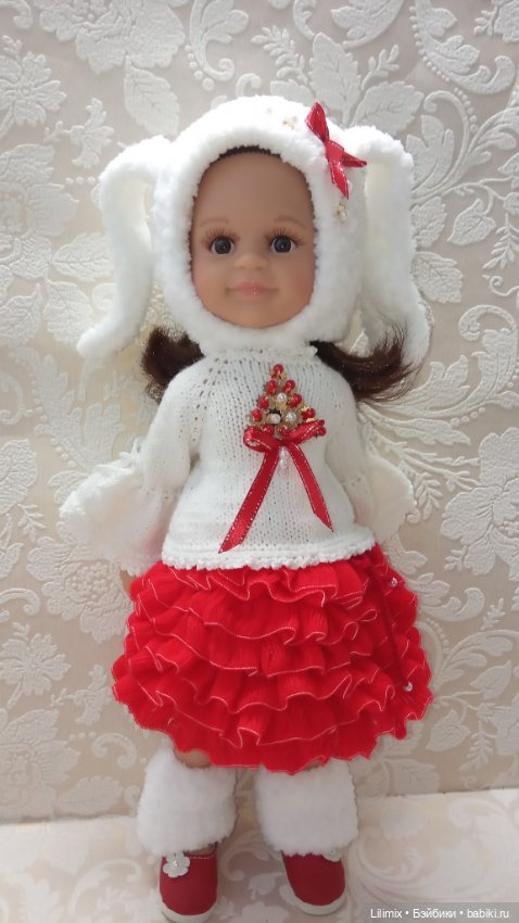 Зимняя коллекция в бело-красном цвете