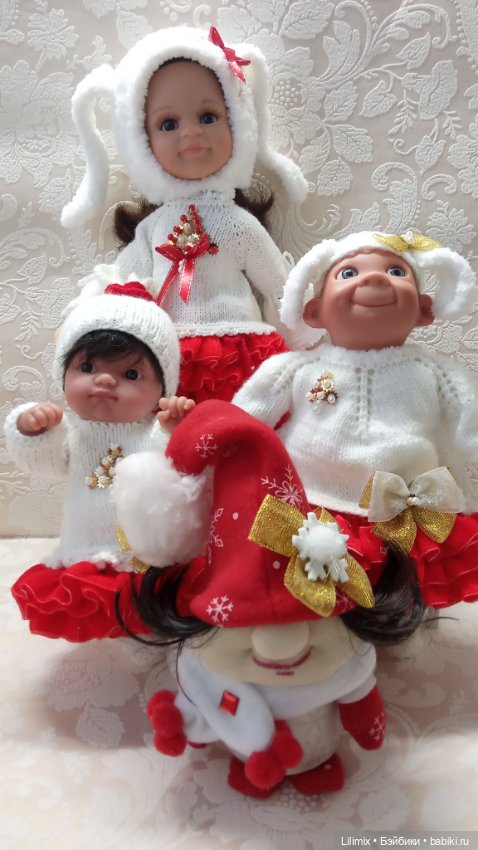 Зимняя коллекция в бело-красном цвете (фото 10)