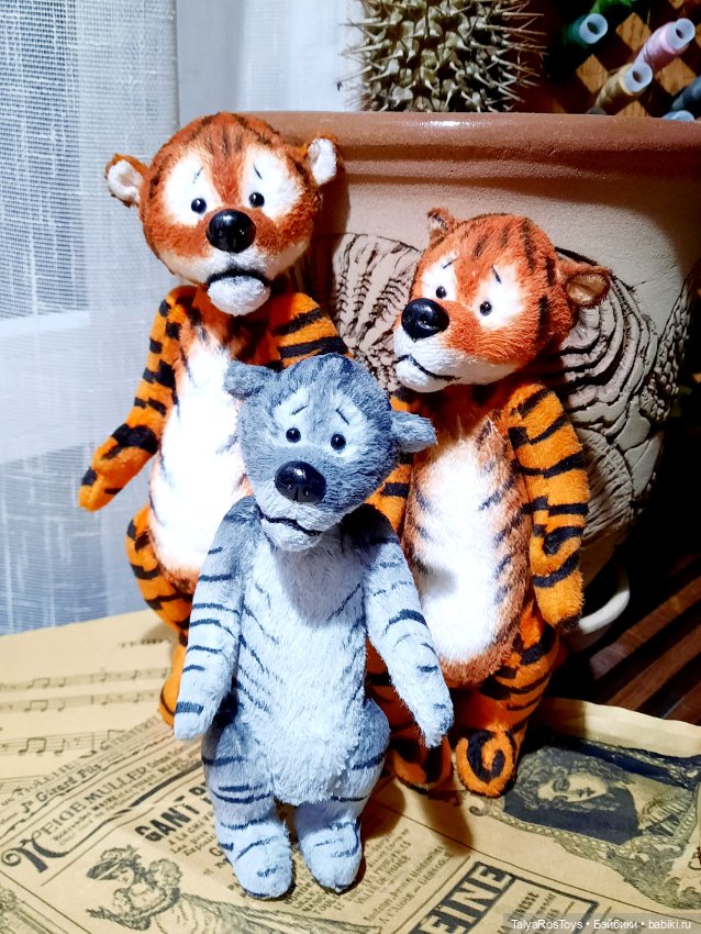 Мои Тигры — Авторские мишки Тедди и друзья: фото