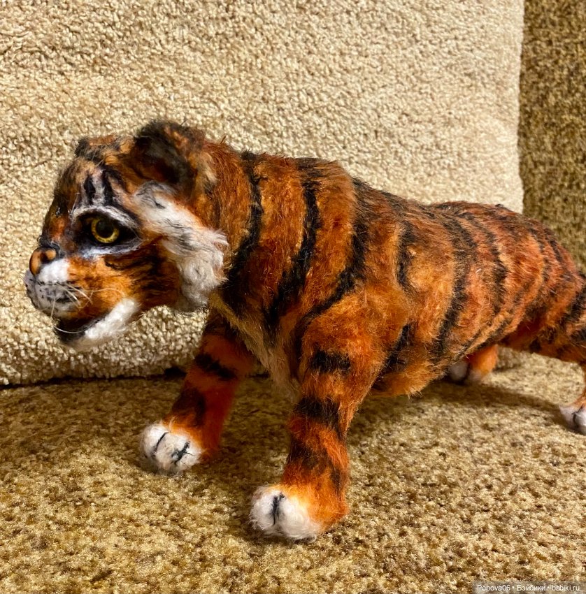 Живой тигр Зевс🐾🐅 — Вязаные игрушки и амигуруми: крючком