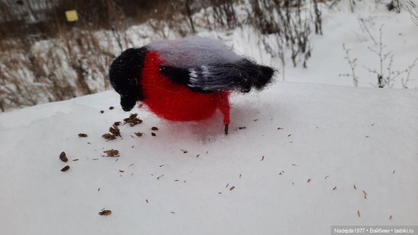 Ещё снегирь... Моя работа