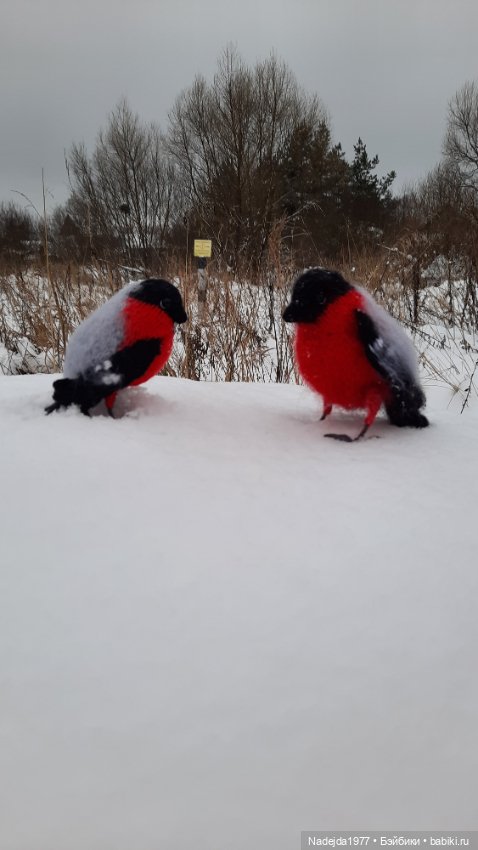 Ещё снегирь... Моя работа