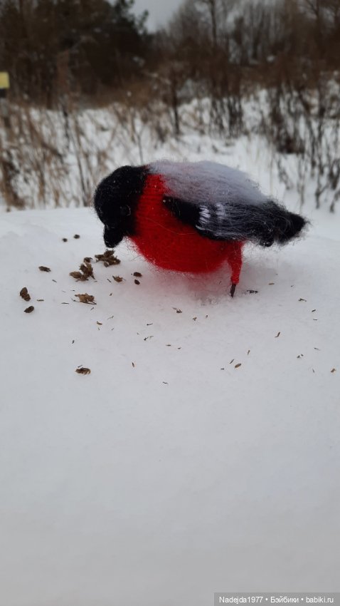 Ещё снегирь... Моя работа