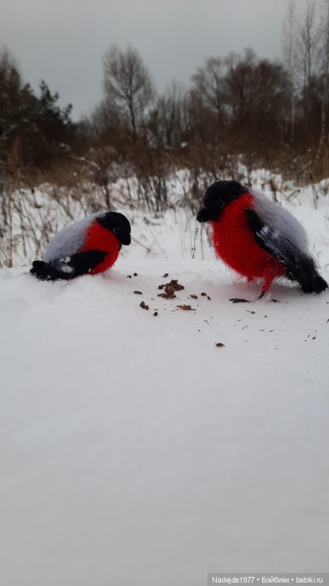 Ещё снегирь... Моя работа