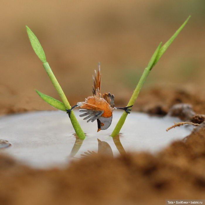 Бумажные птички Vaishali, Индия (фото 9)