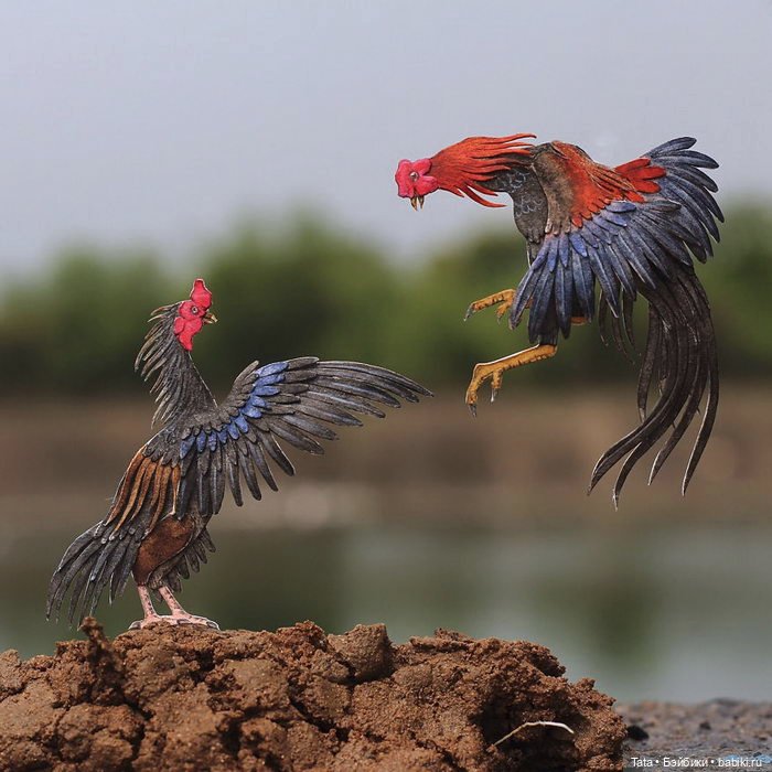 Бумажные птички Vaishali, Индия (фото 10)