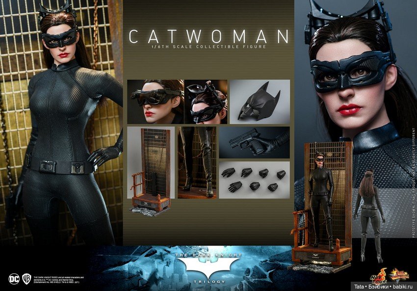 Перевыпуск фигурки Женщины-кошки, 1/6, по мотивам Трилогии Тёмного Рыцаря Нолан, Hot Toys (фото 2)