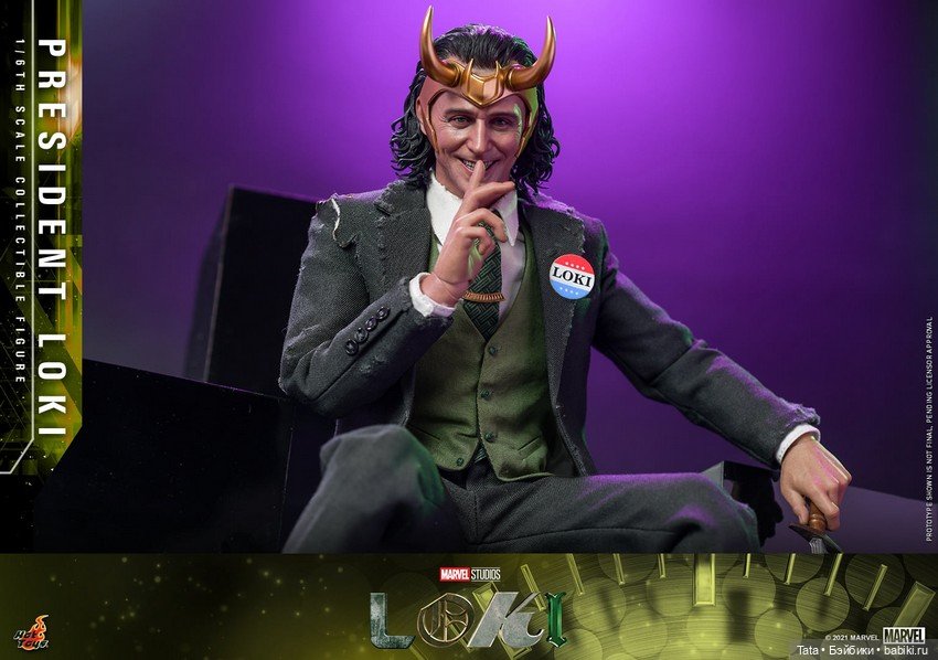 Hot Toys анонсировали фигурку Президент Локи вместе с Крокодилом Локи, 1/6, по мотивам телесериала «Локи», Hot Toys