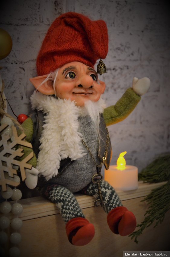 Авторская кукла Добрый Гном (фото 4)