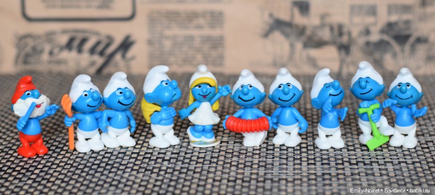 Нашествие смурфиков — Фигурки Киндер Сюрприз (Kinder) (фото 4)