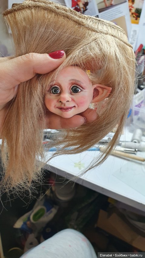 Авторская кукла Гномочка — Лепка авторских кукол: полимерная глина (фото 10)