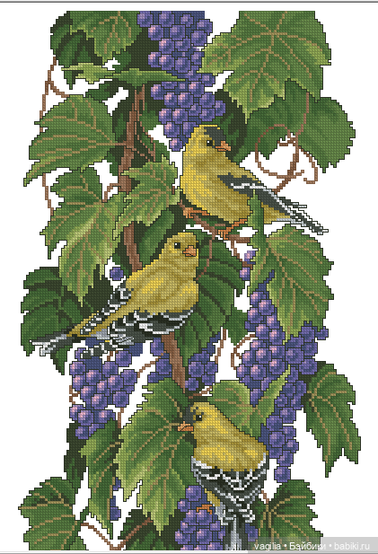 Птички крестиком — Схемы вышивки крестом: фото узоров