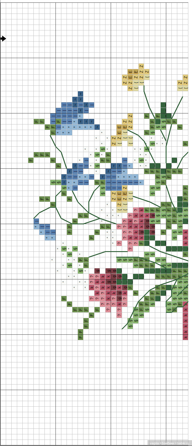 Деревенский крестик — Схемы вышивки крестом: фото узоров