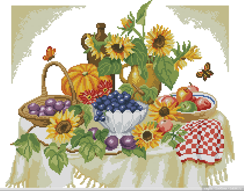 Деревенский крестик — Схемы вышивки крестом: фото узоров