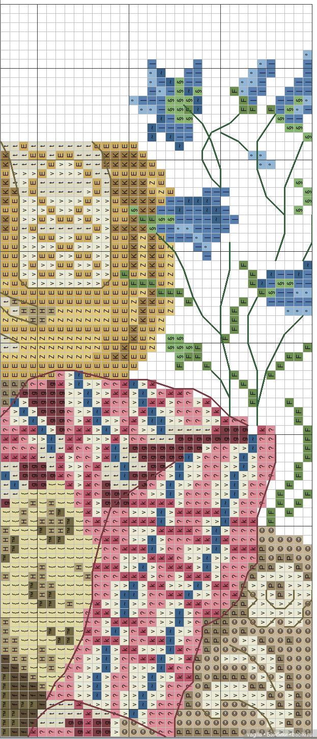 Деревенский крестик — Схемы вышивки крестом: фото узоров