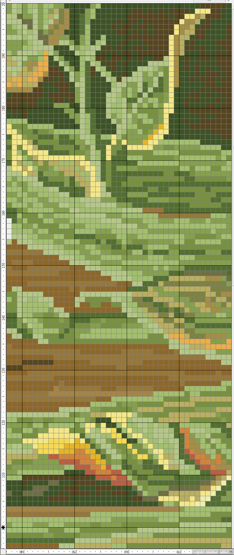 Не много бабочек крестиком