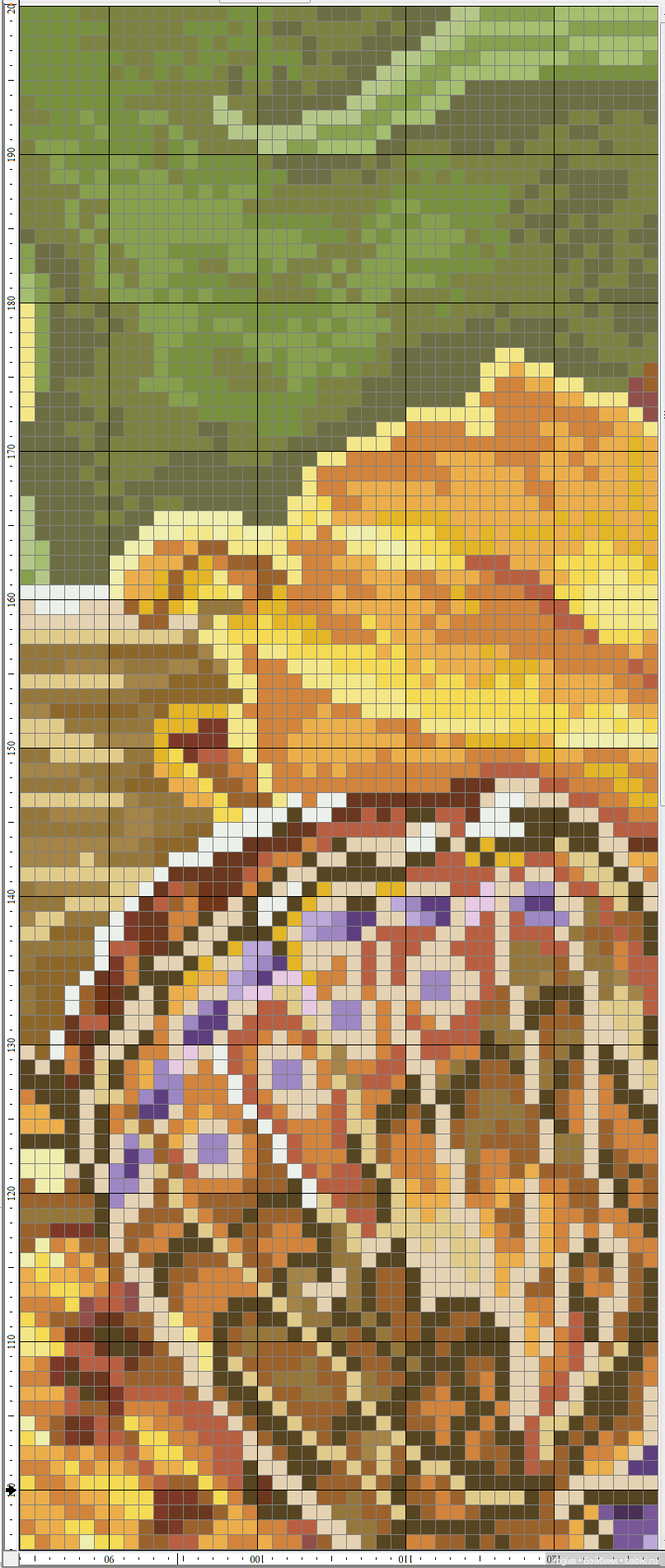 Не много бабочек крестиком