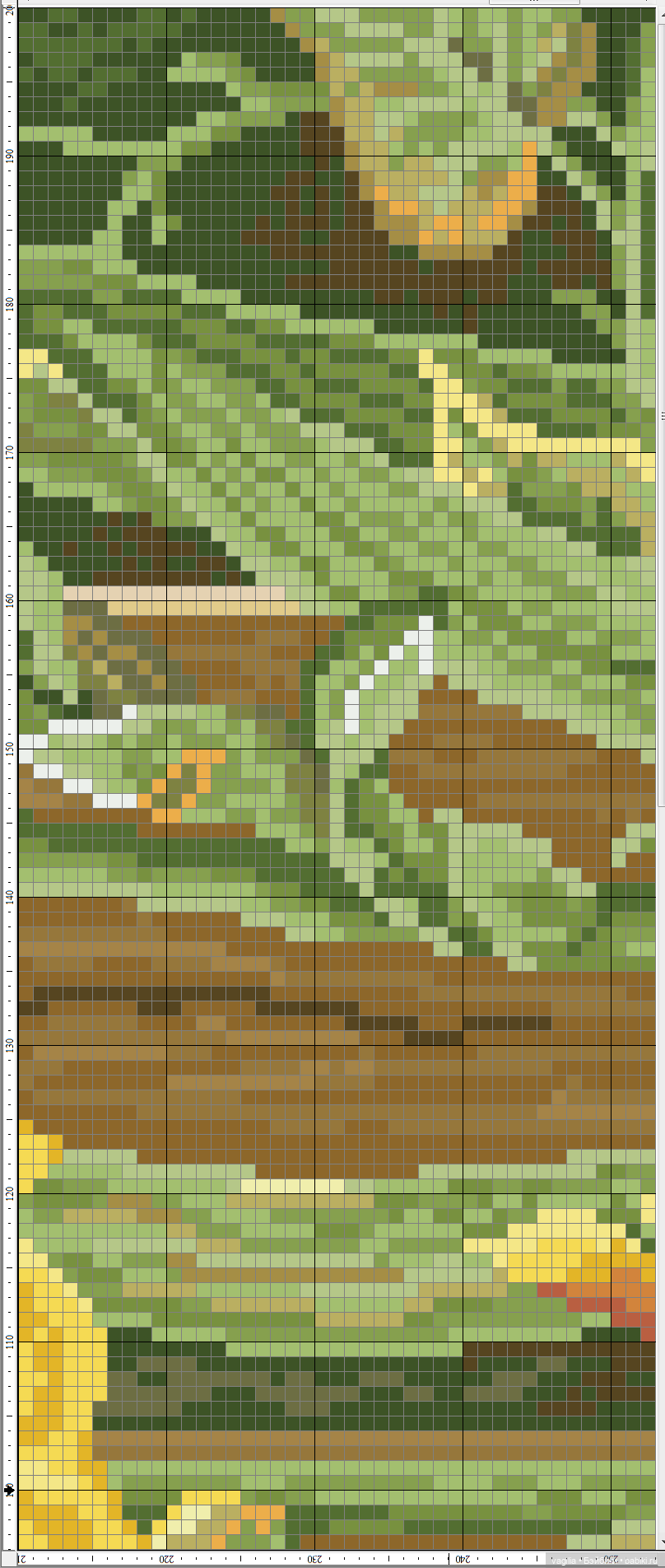 Не много бабочек крестиком