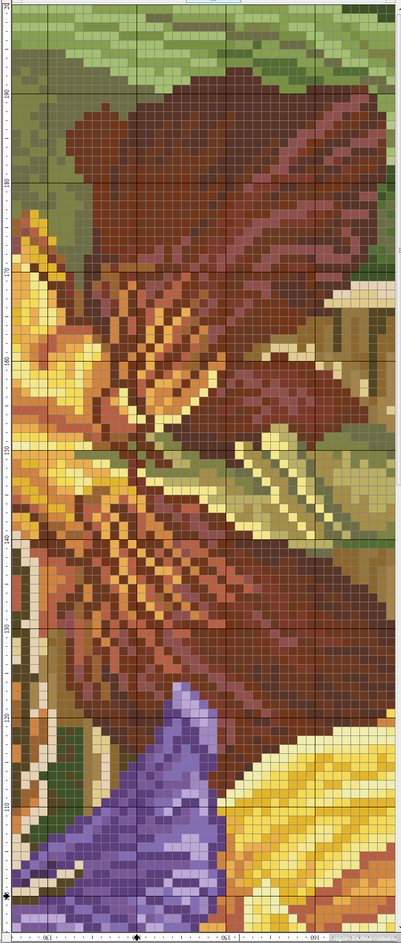 Не много бабочек крестиком