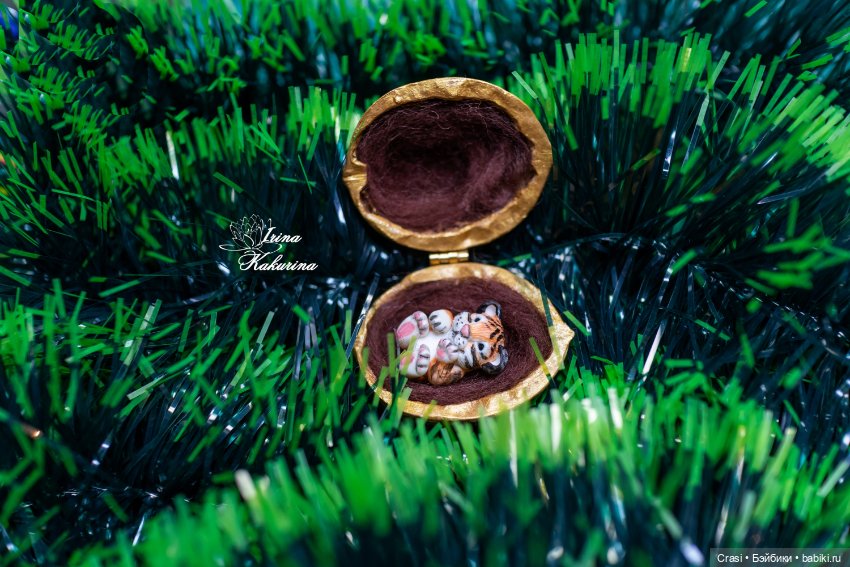 Миниатюрный тигрёнок в орешке (фото 8)