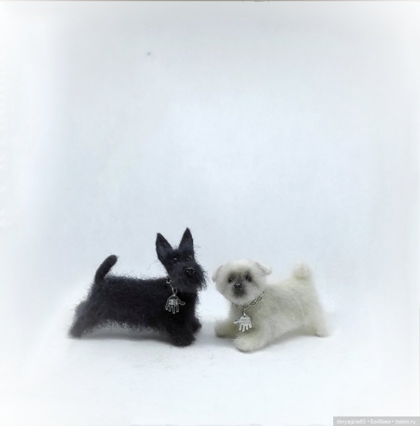 Скотч терьер — Валяные игрушки из шерсти: сухое валяние (фото 5)