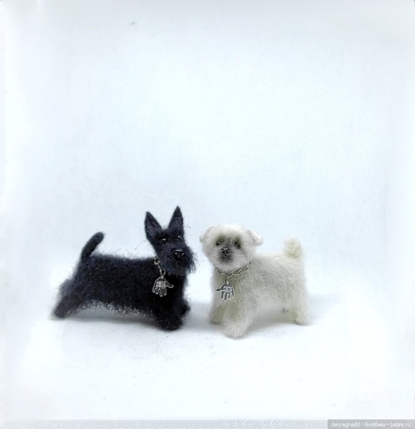 Скотч терьер — Валяные игрушки из шерсти: сухое валяние (фото 6)