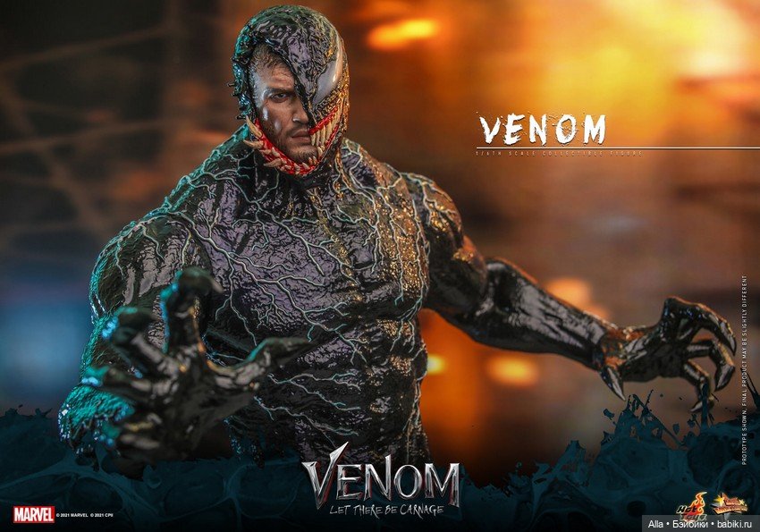 Фигурка Венома в масштабе 1/6 по мотивам фильма "Веном 2", Hot Toys (фото 10)