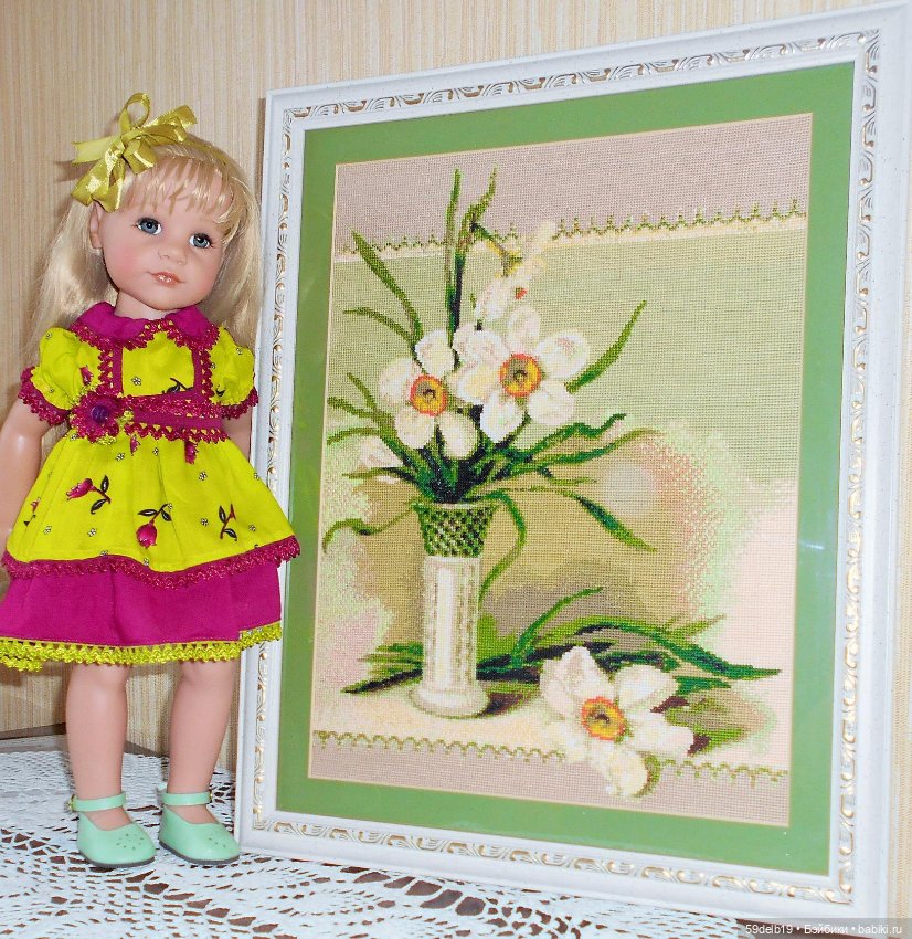 Моя вышивка крестом и любимые куколки