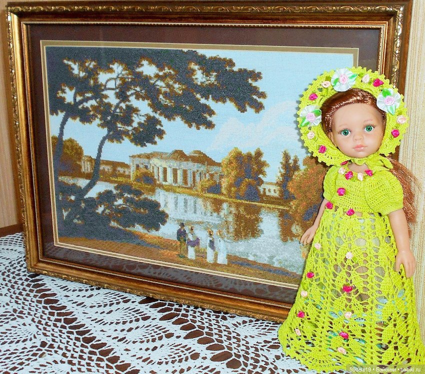 Моя вышивка крестом и любимые куколки
