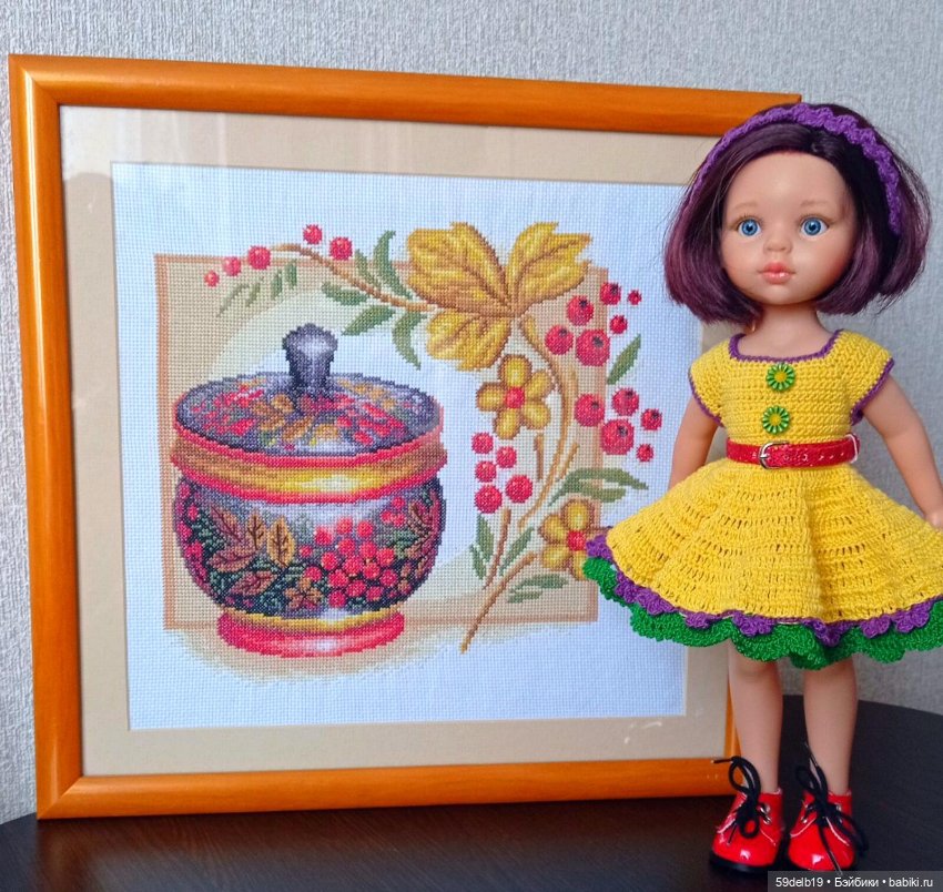 Моя вышивка крестом и любимые куколки
