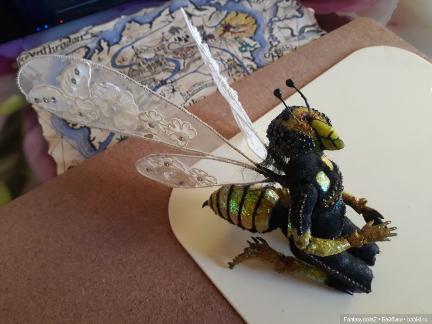 Завершаю блашинг авторской куклы Оса (фото 5)