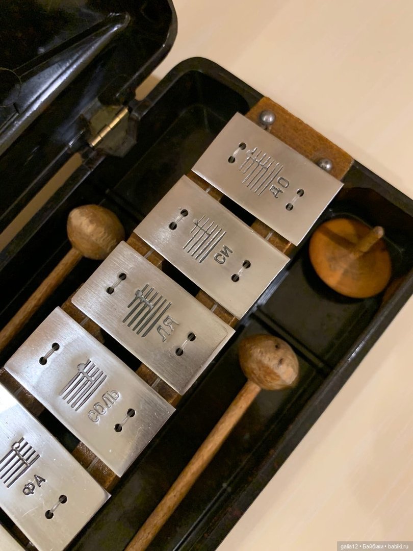Советский металлофон с хрустальным звоном. Ранний (фото 10)