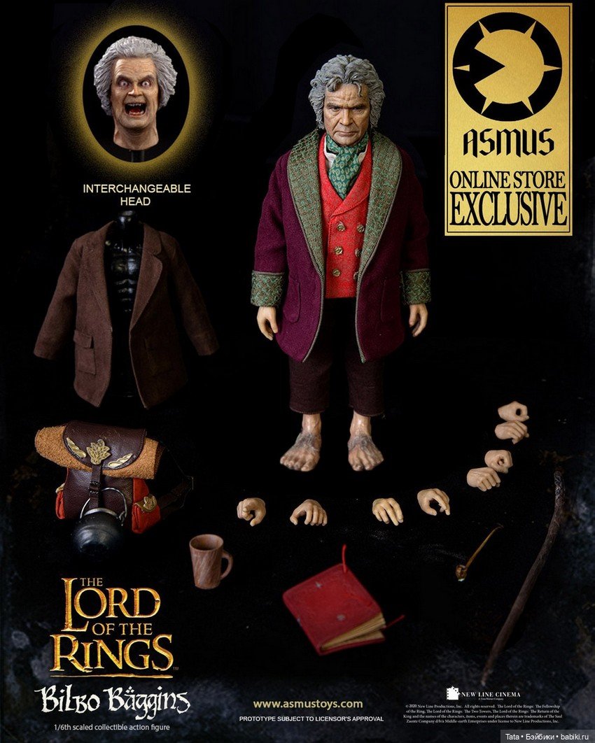 Новая фигурка в линейке Asmus Toys, посвященной Властелину Колец. Старик Бильбо Бэггинс (фото 9)