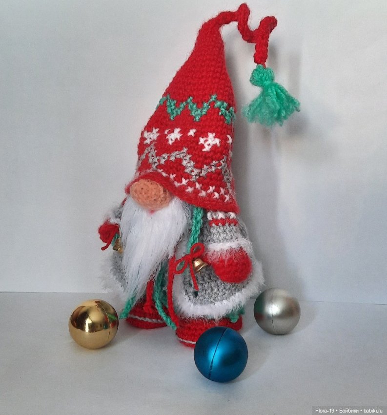 Скандинавский гном — Вязаные игрушки и амигуруми: крючком