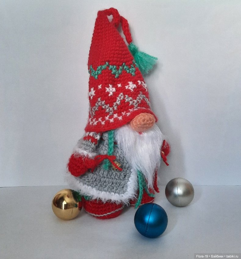 Скандинавский гном — Вязаные игрушки и амигуруми: крючком (фото 3)