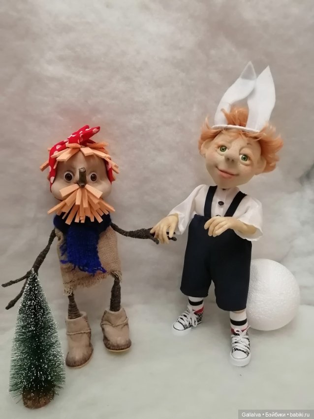 Апатамушта и К' ч 24 — Куклы из капрона и чулочной техники: авторские игрушки