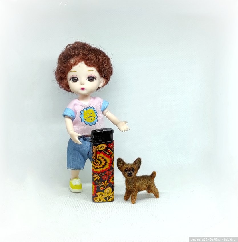 Мини тойчик — Валяные игрушки из шерсти: сухое валяние (фото 7)