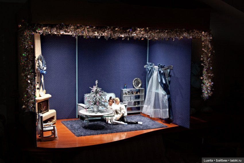 Зала к Рождеству — Румбоксы и кукольные интерьеры: фото (фото 5)