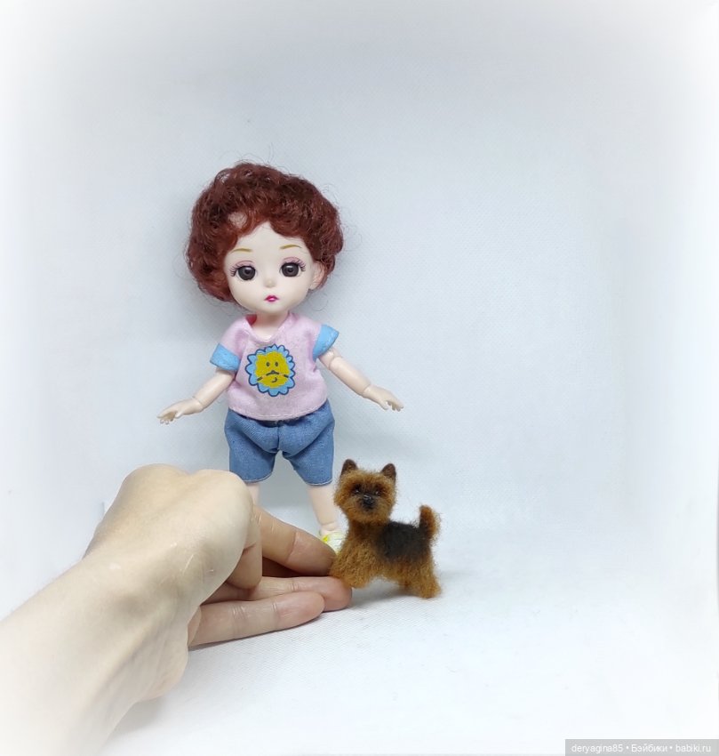 Мини йорик — Валяные игрушки из шерсти: сухое валяние (фото 5)