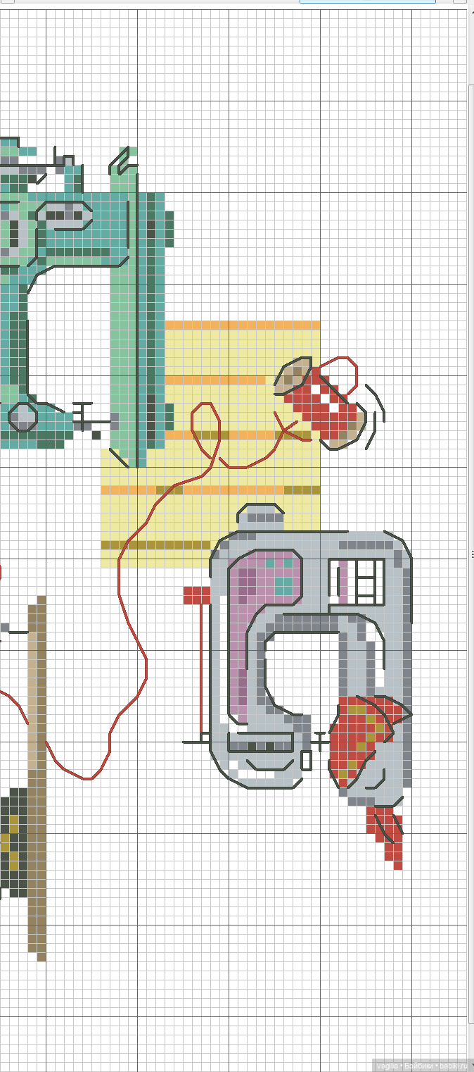 Модный топик крестиком — Схемы вышивки крестом: фото узоров (фото 8)